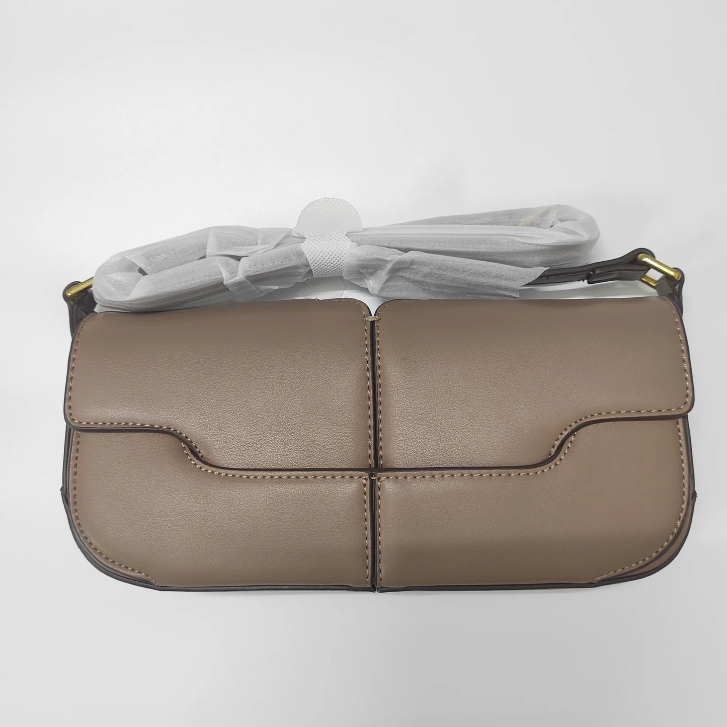 2025 French Luxury and Fashionable One Shoulder Underarm Handbag, Cowhide Commuting Handbag, Casual and Simple French Stick Bag