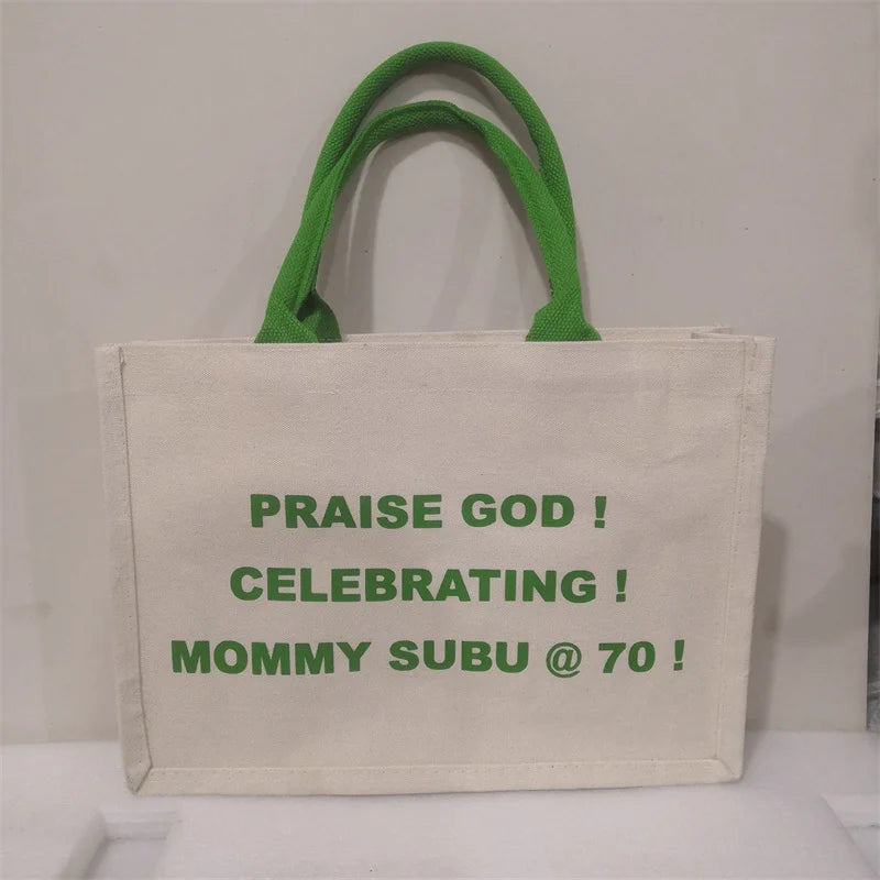 100Pcs Custom Canvas Tote Bags with Waterproof Inner Coating Reusable Cotton Shopping Bags with Logo for Events Travel Agencies