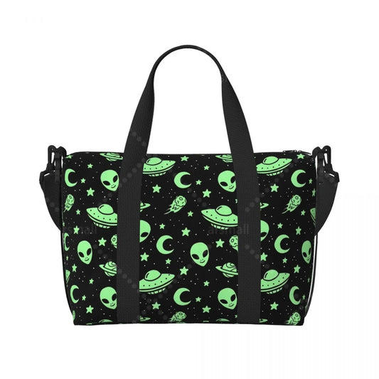 Alien Hand Travel Bag Sports Fishing Gym Yoga Luggage Tote Bag Multipurpose Waterproof Weekender Bags